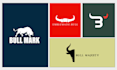 do 3 modern minimalist logo trend company design