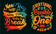 do custom, graphic, trendy, typography t shirt design