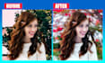 change image background and color change