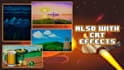 draw pixel art landscapes, backgrounds or scenes