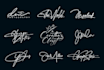 create luxury handwritten signature logo