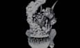 professional dark art illustration handdrawn pointillism