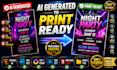 recreate ai generated designs into editable print ready files