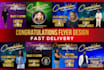 professional congratulations flyers within 1 hours