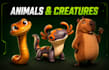 create stylized 3d character models for games and animation