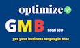 optimize google my business page for local SEO gmb ranking