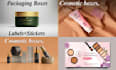 design product packaging, label sticker