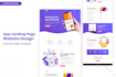 create eye catching landing page html css js responsive website