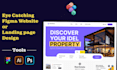 design website ui and high conversion landing page ui in figma