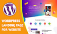 design responsive wordpress landing page