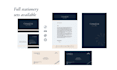 design minimalist business card and stationery for your brand identity