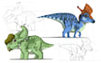 draw dinosaurs and other cute animals