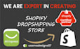 create one product shopify store, dropshipping store