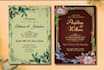 design modern wedding invitation card, birthday invitation