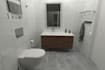 do realistic, modern, luxurious 3d bathroom design
