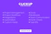 be clickup consultant,clickup project management virtual assistant , automations