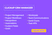 be your clickup consultant, setup clickup project management,clickup automations