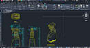 create tech dwg for fabrication, machining, assembly in autocad and in blender