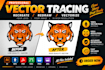 recreate, redraw or redesign your logo in high resolution