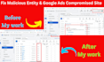 fix disapproved google ads for malicious software,compromised site