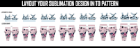 layout your jersey design in ready to print  for sublimation