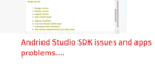 fix android studio apps, issues and errors in java