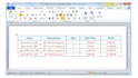 do table formatting in word document and excesl sheets