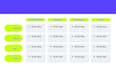 create HTML table with HTML and CSS