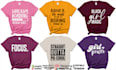 do text based t shirt design for merch by amazon, print on demand only 1usd