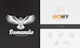 create stunning origami or geometric polygonal logo with full branding