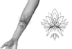 create mandala or fine line tattoo design