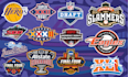design custom nba, world series, mlb, all star and parody logo for your brand