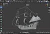 fix 3d model mesh bugs, topology, textures, rig, clothing cage in blender