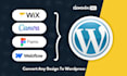 do wix to wordpress, canva to wordpress, redesign any website into wordpress