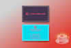 create a print ready minimal business card design