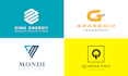 design an ingenious monogram logo with initials