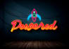 do an 80s logo in vintage 3d text with synthwave styles