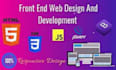 be your front end web developer  html css bootstrap webs