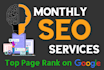 provide 30 days complete SEO service with high da tiered link building