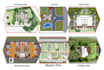 render real estate floor plan, site plan, master plan landscape and city permit