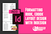 do indesign brochure newsletter catalog book design 24 hours