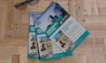 design modern flyer, brochure, restaurent menu, postcard, leaflet