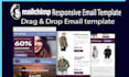 design editable mailchimp email template, HTML email template