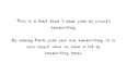 make a personal font from your own handwriting