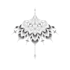 create tattoo design with mandala, flowers or custom