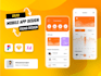 create a mobile app uiux design in figma