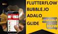build web or mobile apps using adalo, glide with figma