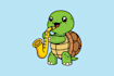 create cute cartoon character for sticker and mascot
