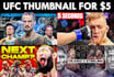 design youtube thumbnail for mma or ufc channel