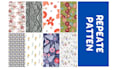 create pattern,seamless pattern design,monogram pattern